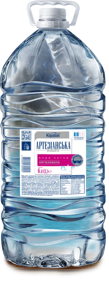 Вода питна артезіанська негазована 6л Вода питна артезіанська негазована 6л